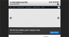 Desktop Screenshot of elpasoseamlessgutters.com