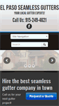 Mobile Screenshot of elpasoseamlessgutters.com