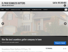 Tablet Screenshot of elpasoseamlessgutters.com